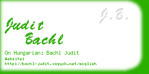 judit bachl business card